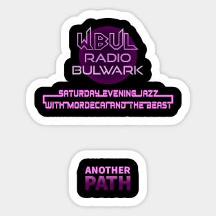 WBUL Radio Bulwark Logo Shirt Sticker